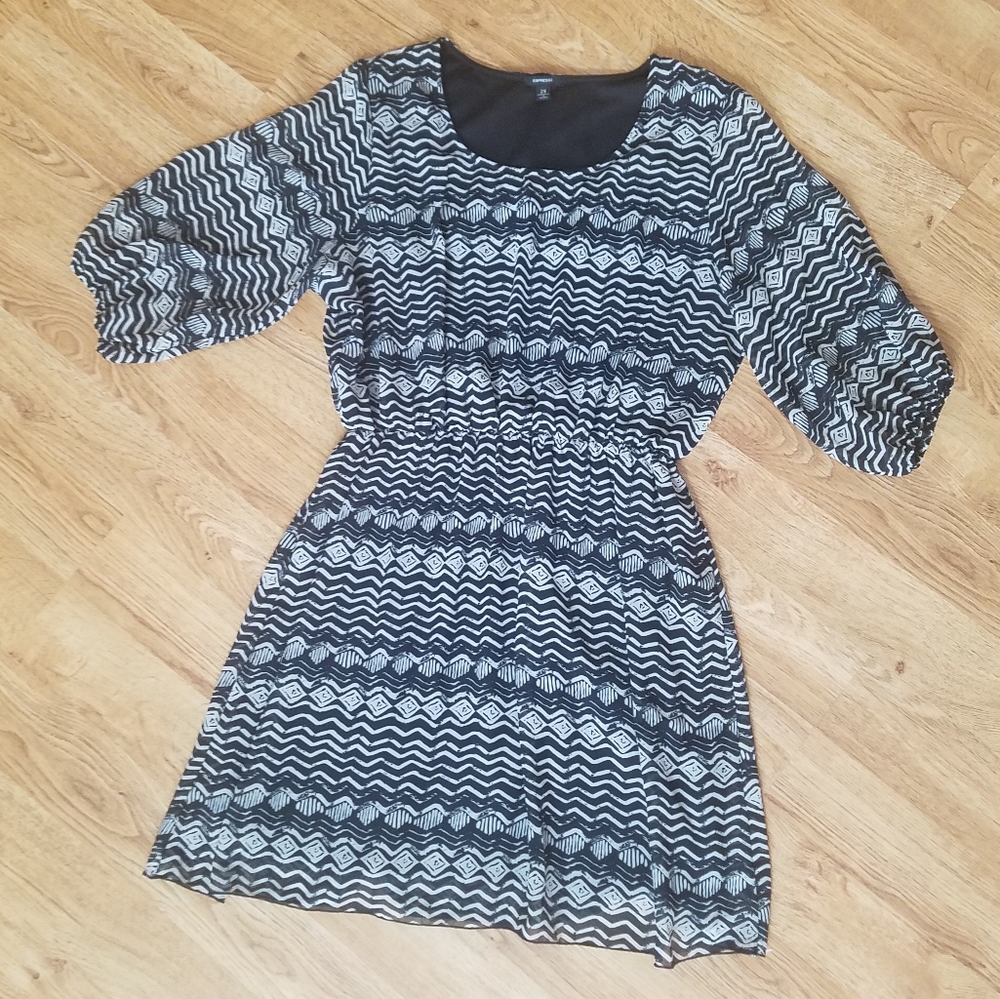 Black and White Dress
